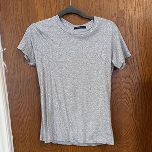 Brandy Melville Light Gray Short Sleeve Tee